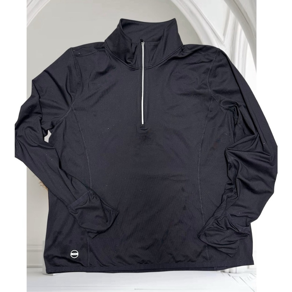 LAUREN RALPH LAUREN 1/4 Zip Performance Top XL
